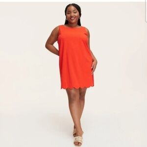 Kate Spade New York Red Scalloped Hem Sleeveless Top Medium NWT Summer Dress